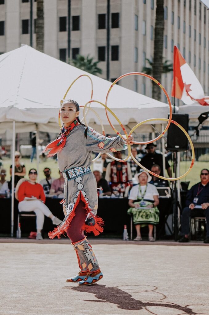 ShanDien Sonwai LaRance performing outdoors