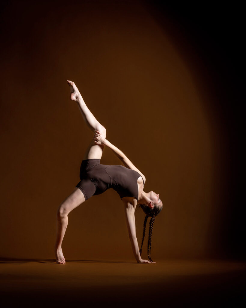 Natalie Sterling in a dance pose.